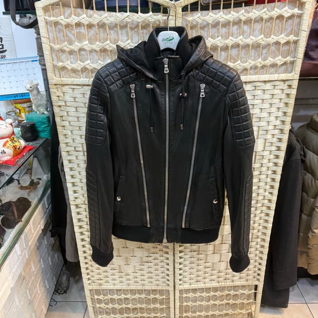 46/95 정품 발망 바이커 가죽자켓 팝니다