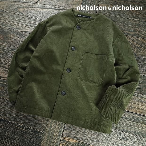 [니콜슨앤니콜슨] 재팬 코듀로이 카라리스 자켓 브라운 M19787