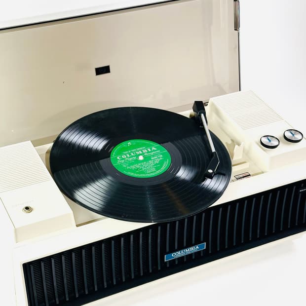 1970s 콜롬비아 진공관 앰프 스테레오 턴테이블
