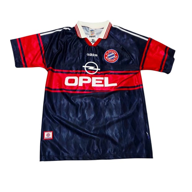 초레어 아디다스 빈티지 97 99 바이에른 뮌헨 오펠 홈 유니폼 져지xl