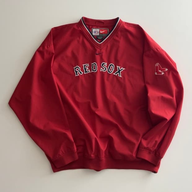 나이키 보스턴 레드삭스 웜업 풀오버 XXL