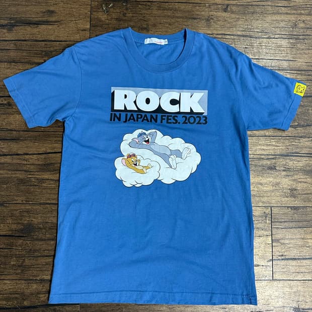 ROCK IN JAPAN FEST 2023 톰과 제리 공식 반팔 티셔츠