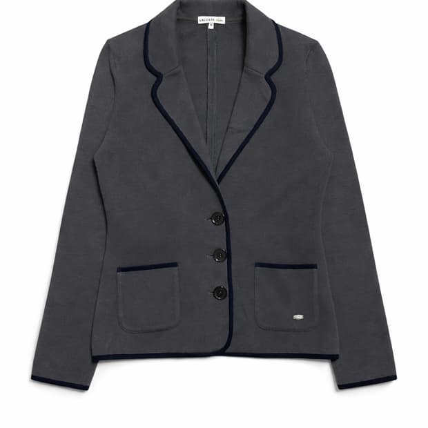 JPN 00s 일본빈티지 Y2K 모리걸 라코스테 니트 블레이저 자켓 38