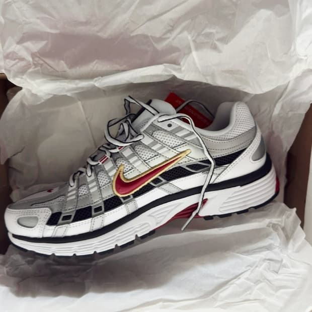 나이키 P-6000 메틸릭 실버 레드 260