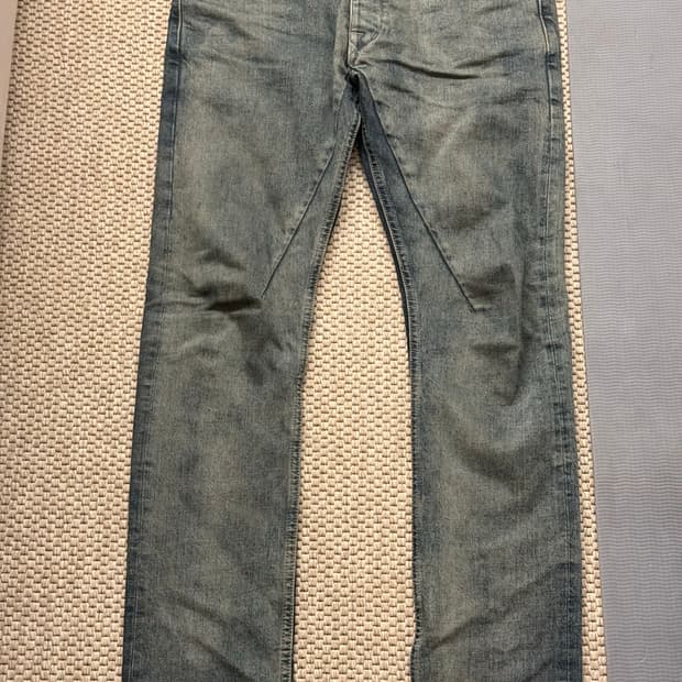 릭오웬스 다크쉐도우 15s/s디트로이트컷 허슬러블루 32