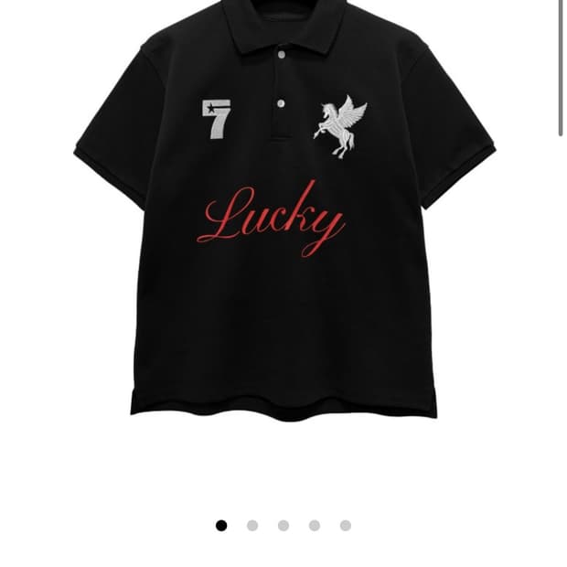 [L]코인서울x아이필럭키 폴로 티셔츠 i feel lucky