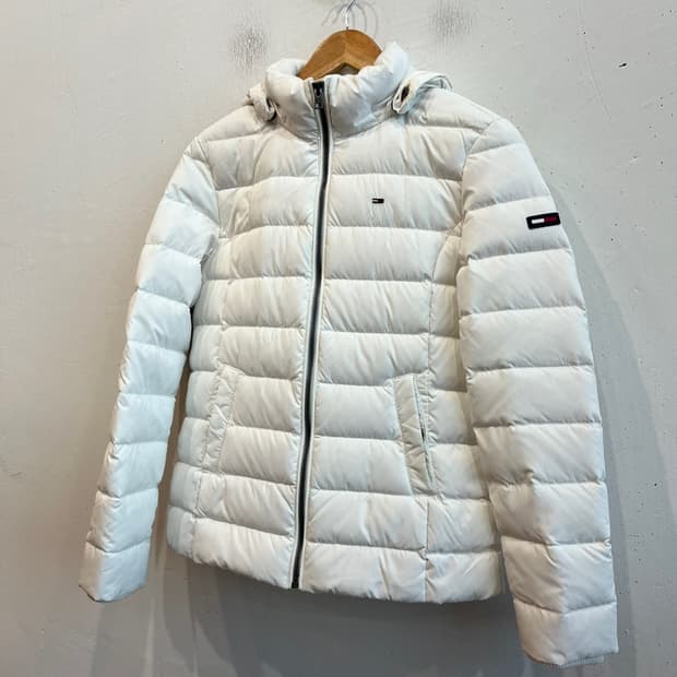 타미힐피거 우먼즈 다운 패딩 화이트 XS