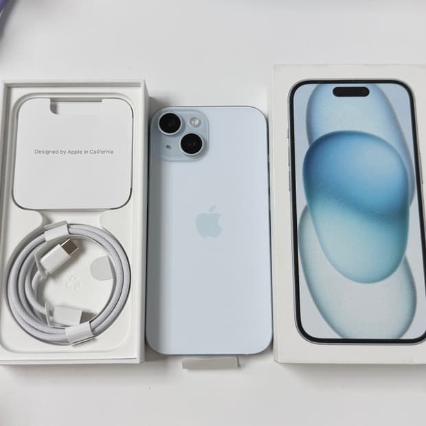 애케플 11월까지) 아이폰15 256gb 블루