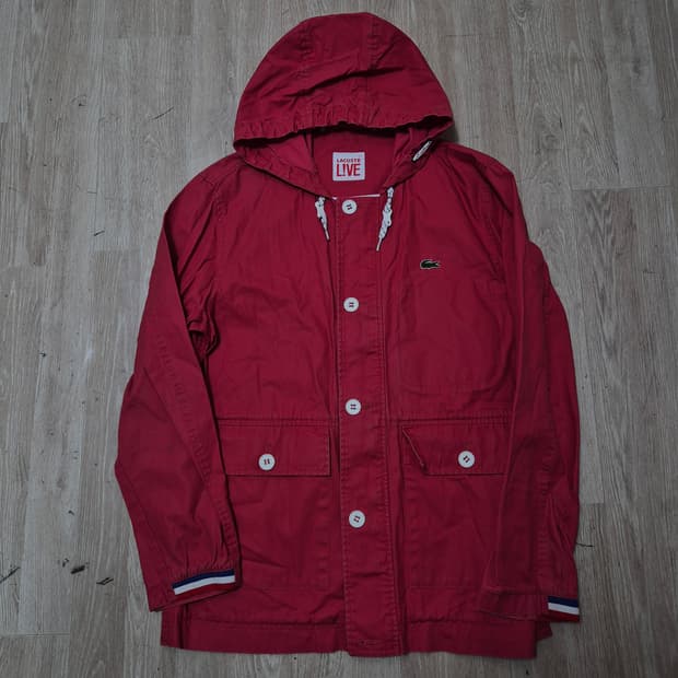라코스테 라이브 후드 야상 자켓 (52)