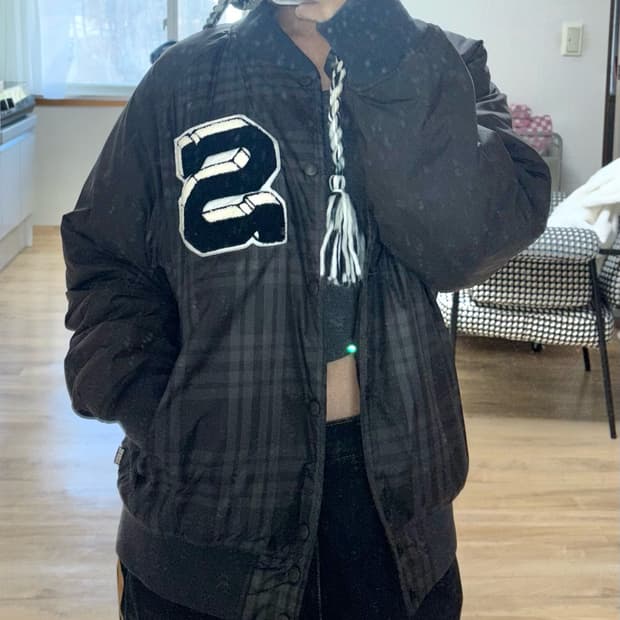 스투시 리버시블 바시티 자켓