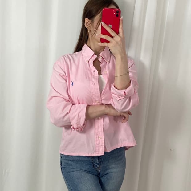 폴로 연핑크 포니 셔츠