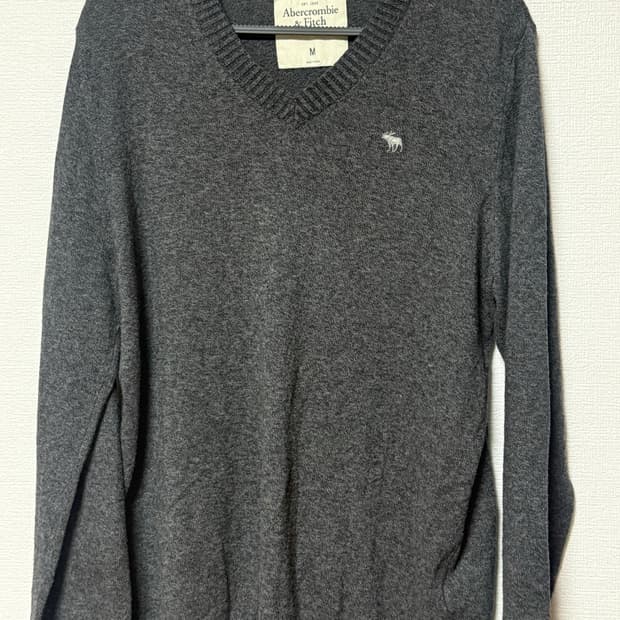 아베크롬비 캐시미어 브이넥 니트 챠콜 105 ㅍㅍ