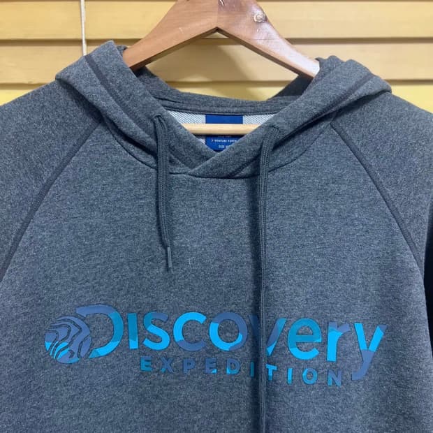 디스커버리 남성 그레이후드티셔츠 105