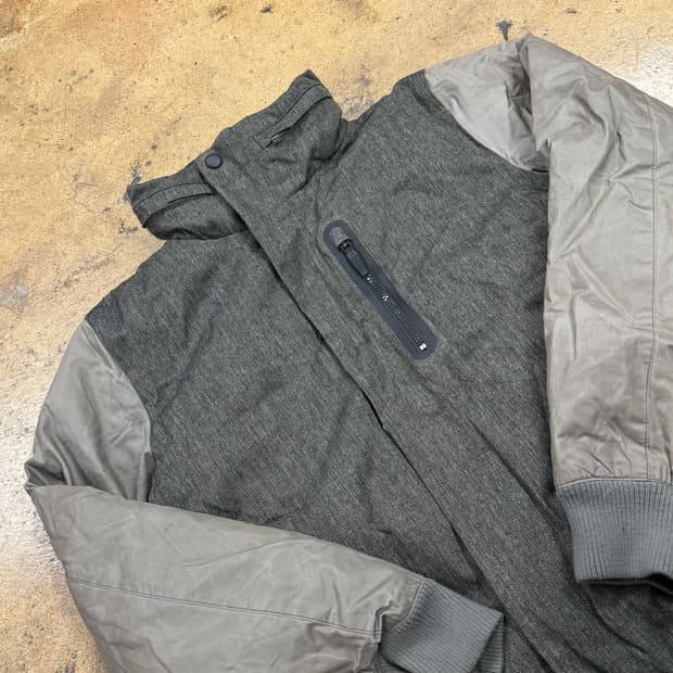 [정품/M] 나이키 그레이 배색 봄버 자켓 b15