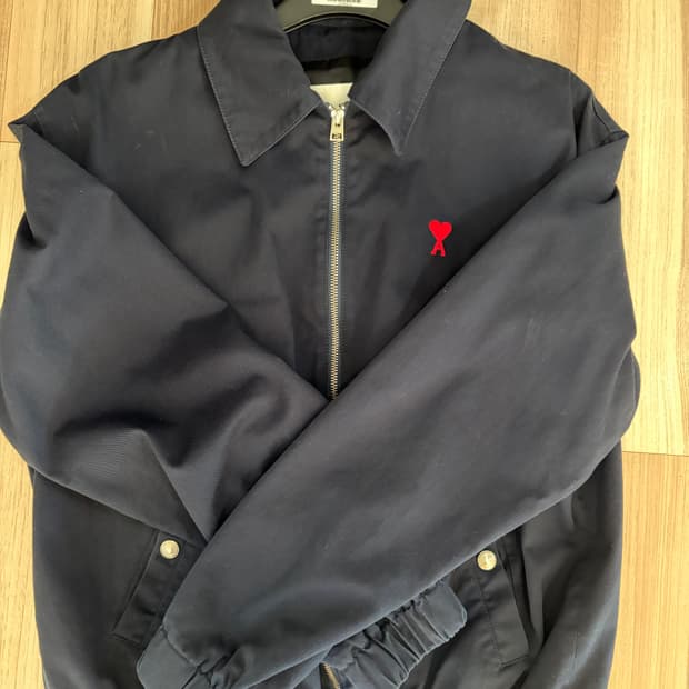 아미 스몰 하트 로고 블루종 M