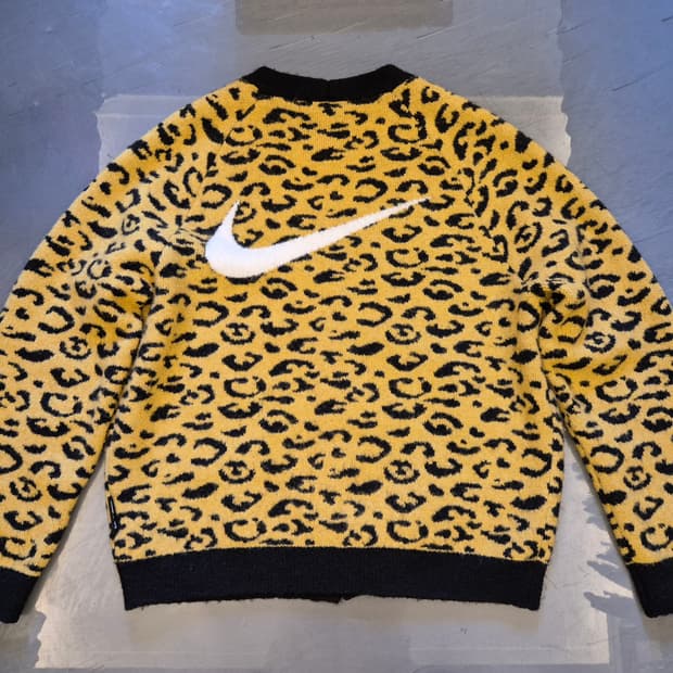 nike circa leopard cardigan
