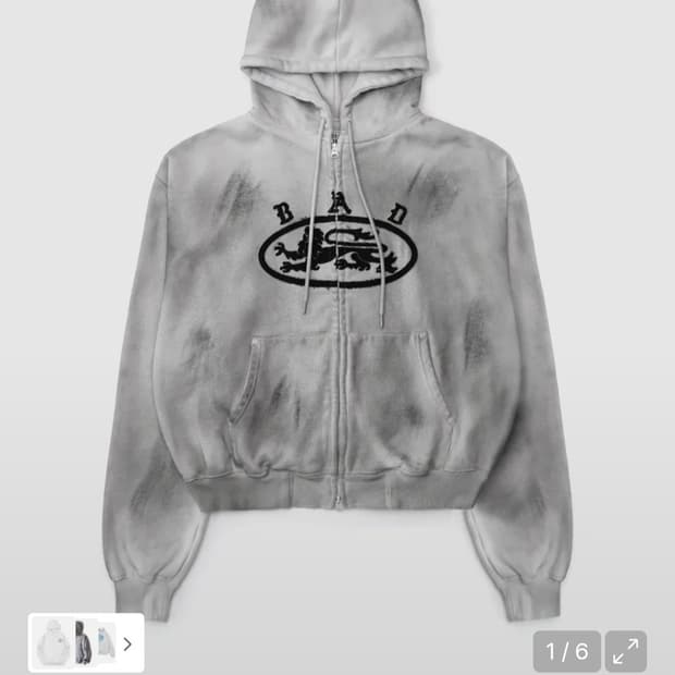 (새상품) 배드블러드 라이온패치 후드집업