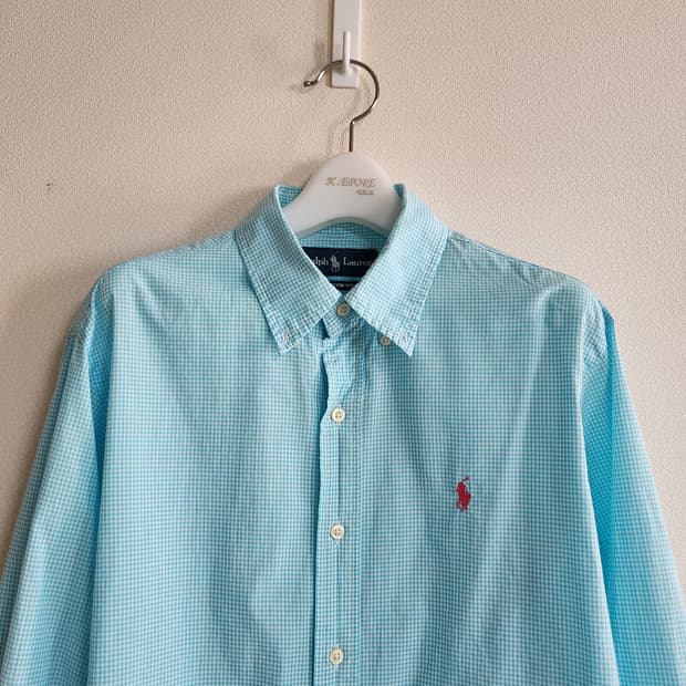 폴로랄프로렌 깅엄체크셔츠 (M