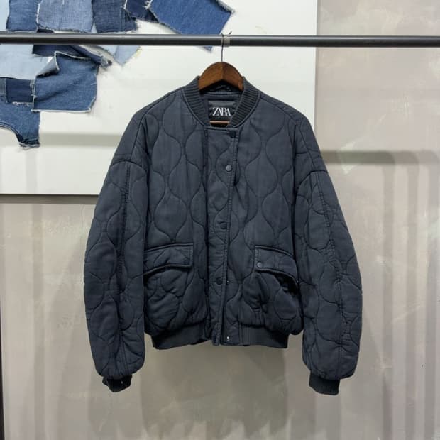 자라 ZARA 캐주얼 퀼팅 패디드 봄버 자켓 집업