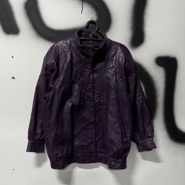 VTG 빈티지 100% 쉽스킨 양가죽 오리엔탈 가죽 자켓