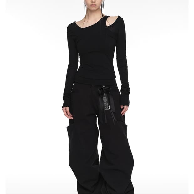 Nache 나체 핀턱 와이드 팬츠