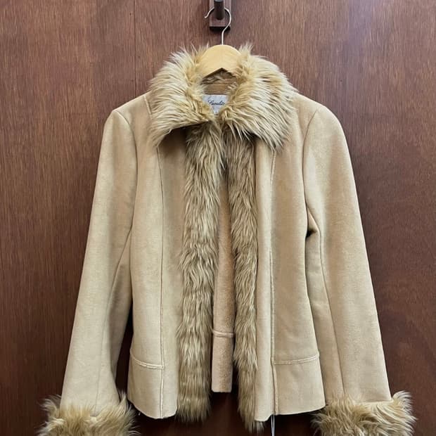 스웨이드 퍼자켓