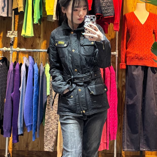 S Barbour 바버 우먼스 벨티드 퀼팅 자켓