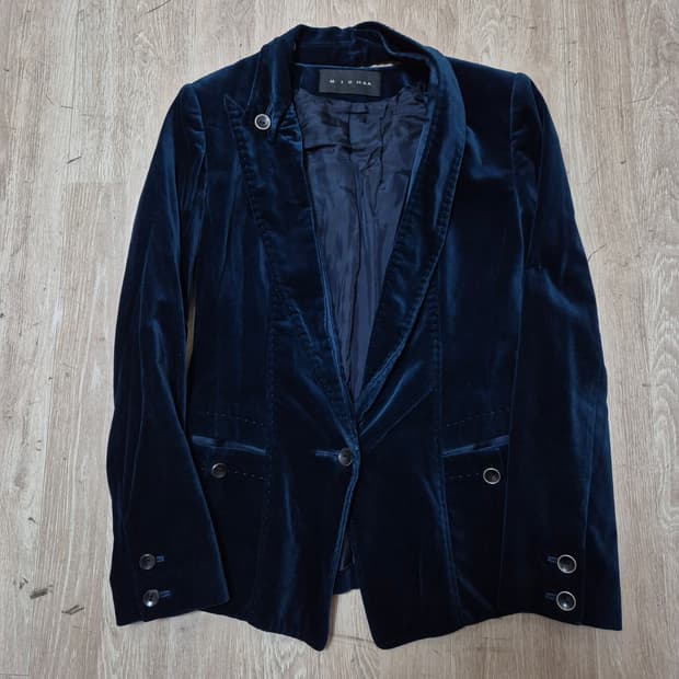 MICHAA 미샤 벨벳 싱글 블레이저 정장자켓 91-103-165