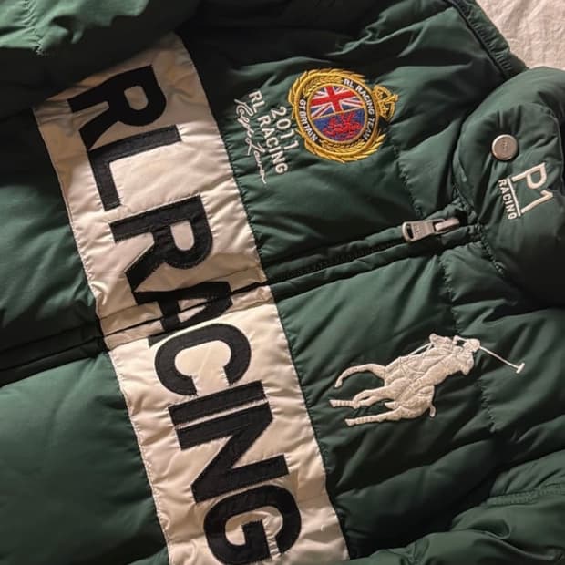 폴로 레이싱 패딩