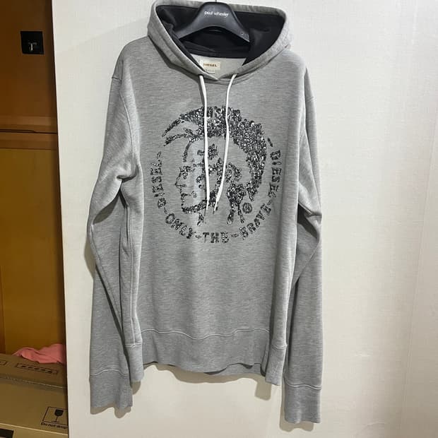 (XL) 디젤 그레이 인디언 후드티