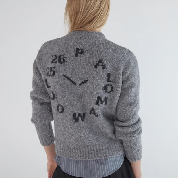 팔로마울 클락 니트 그레이