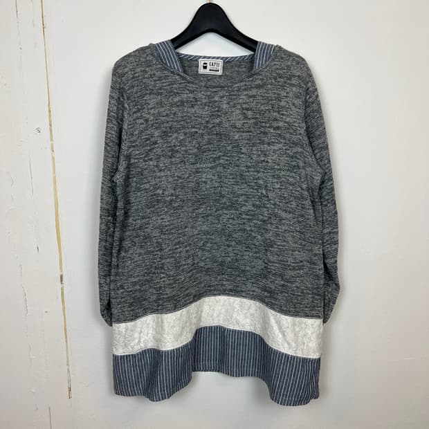 JPN 모리/러블리/펑크/Y2K 디테일 긴팔 니트 3L