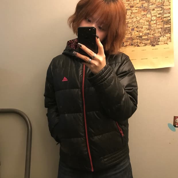 NIKE 나이키 핫핑크 고스펑크 갸루 패딩