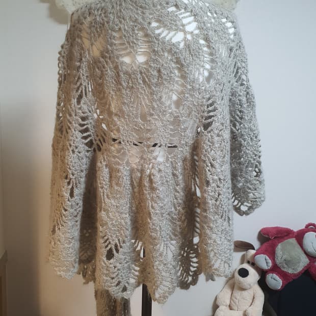 [모리걸] 니트 숄 / 망토형 겉옷 달천깔