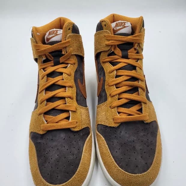 나이키 덩크하이 다크커리 270 솔닷 케어 완료