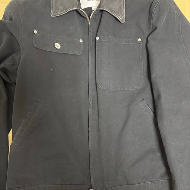 토니웩 24ss 레더카라 워크자켓 M
