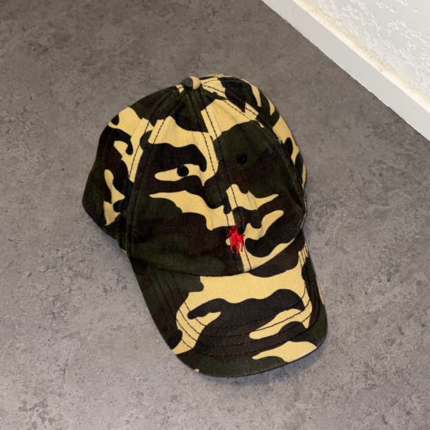 폴로 카모 볼캡