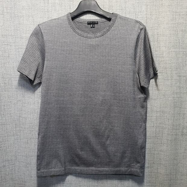 Theory 띠어리 그레이 패턴 반팔 티셔츠 