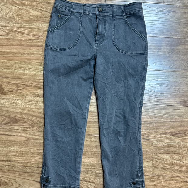 빈티지 단추 카프리 팬츠 바지 코이세이오깔 긱시크 모리걸 고딕 그런지