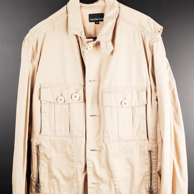 캘빈클라인 베이지 자켓