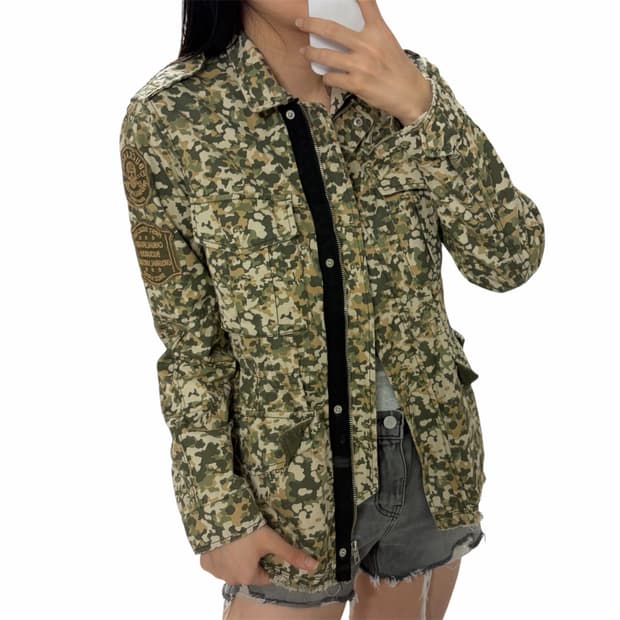 Vintage Camo Patch Field Jacket
