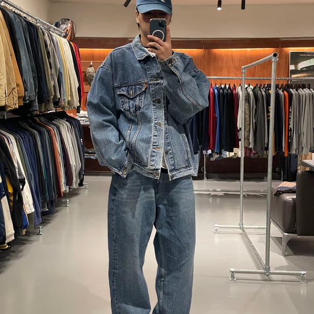 90s 리바이스 오렌지탭 데님 자켓