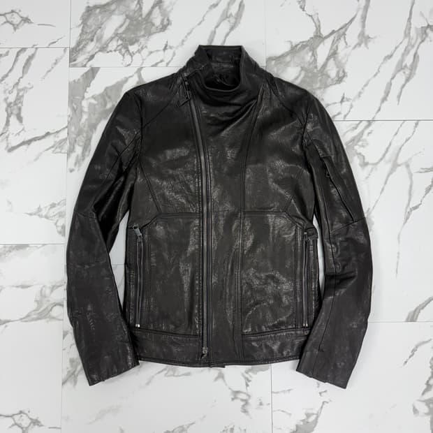 시스템옴므 릭 몰리노 스타일 가죽 자켓