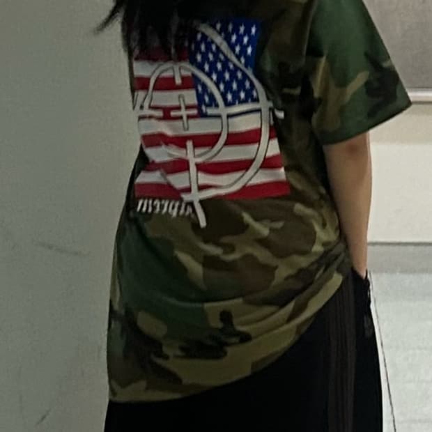 슈프림 카모 반팔 M