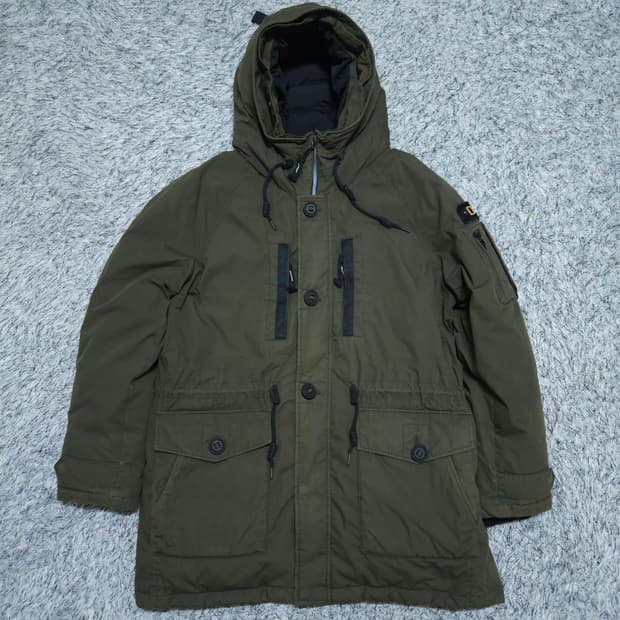 내셔널지오그래픽) XXL 남자 블루웨일 덕다운야상패딩 / 왕눈이샵