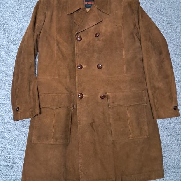 맥그리거 브라운 스웨이드 카코트