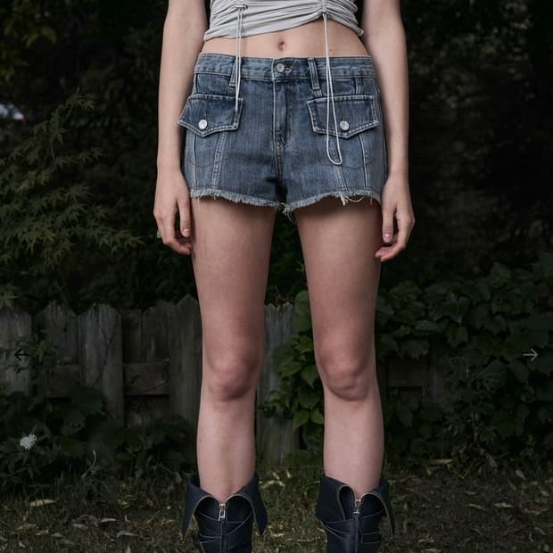 보헤미안서울 웨스턴 포켓 쇼츠 S