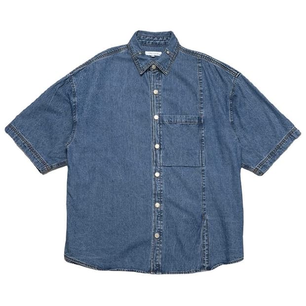 LIBERCLASSY 데님 반팔 셔츠 105