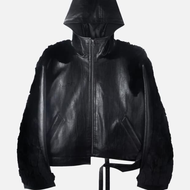 [L] Aesynctx 에이시네틱스 Swamp Faux 레더 자켓