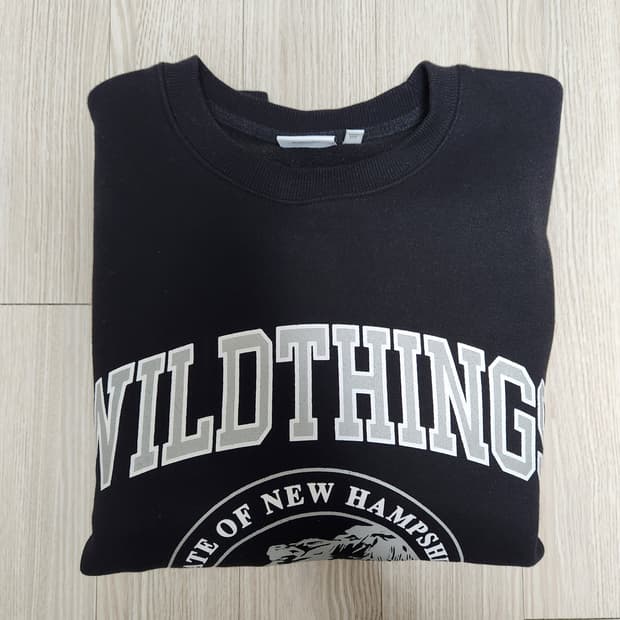 와일드띵스 맨투맨 블랙